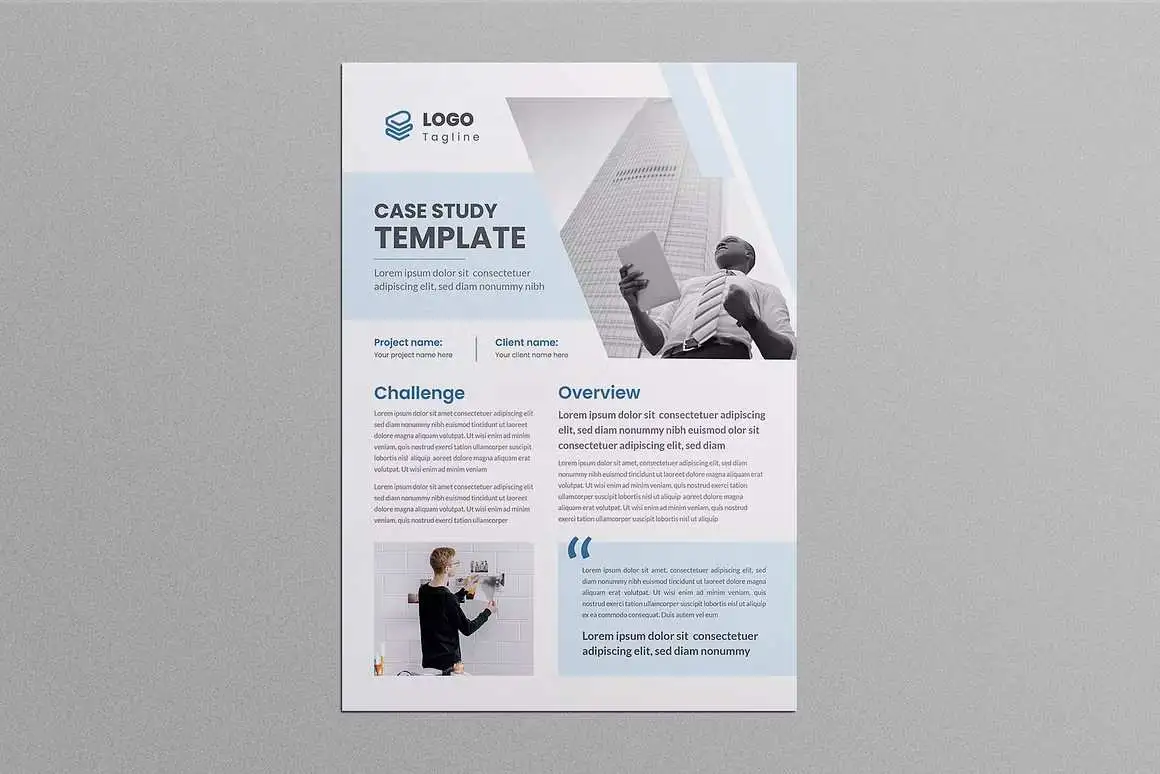Case Study Flyer Template 2